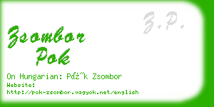 zsombor pok business card