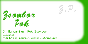 zsombor pok business card